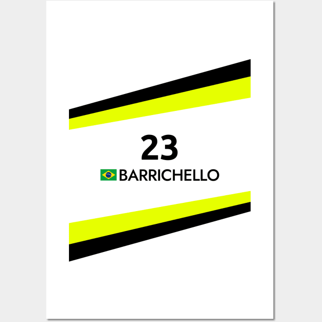 F1 2009 - #23 Barrichello Wall Art by sednoid